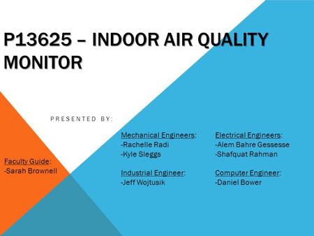 P13625 – Indoor AIR Quality Monitor