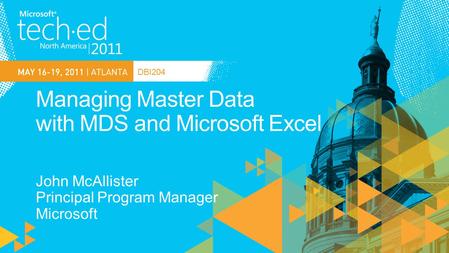 Managing Master Data with MDS and Microsoft Excel