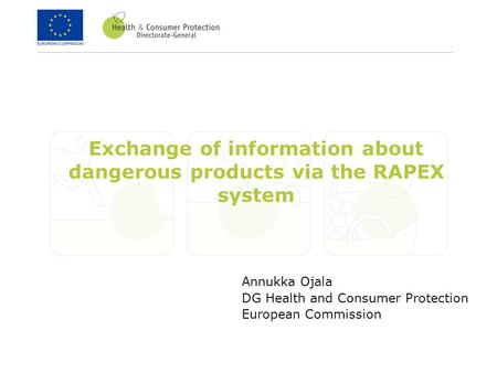 Exchange of information about dangerous products via the RAPEX system