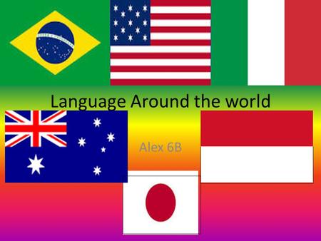 Language Around the world Alex 6B. Brazil The language that Brazil people usually speak is Portuguese language. Around 180 million people Brazilians speak.