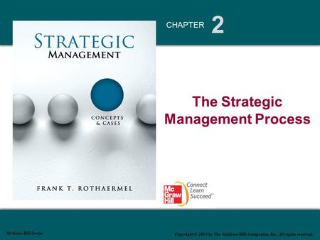 2 CHAPTER McGraw-Hill/Irwin Copyright © 2013 by The McGraw-Hill Companies, Inc. All rights reserved. The Strategic Management Process.