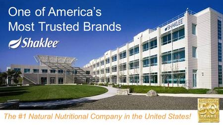 The #1 Natural Nutritional Company in the United States!
