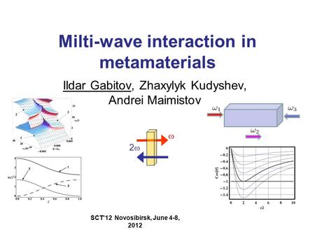Milti-wave interaction in metamaterials