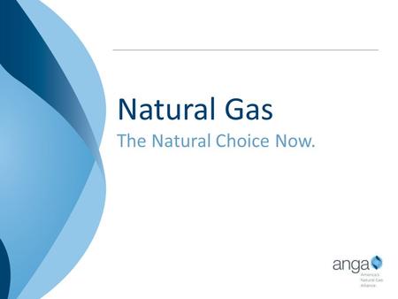 Natural Gas The Natural Choice Now.. ANGA Member Companies.