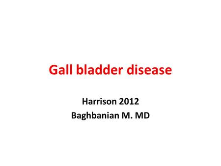 Harrison 2012 Baghbanian M. MD