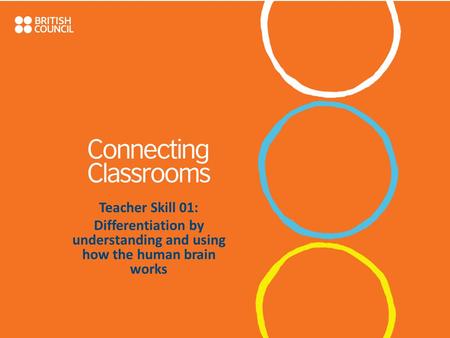 Teacher Skill 01: Differentiation by understanding and using how the human brain works.