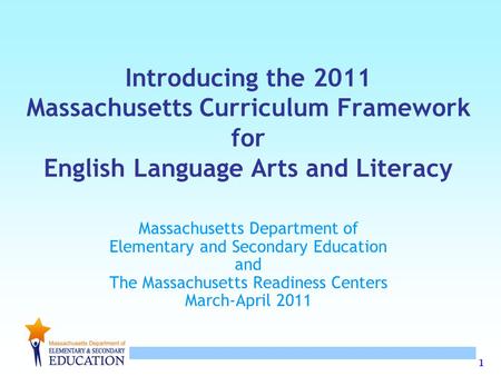 Massachusetts Department of Elementary and Secondary Education and