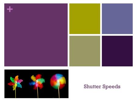 + Shutter Speeds. + What is the Shutter Speed? + Video Camera Shutter The Term Shutter comes from photography and shutter speeds are used in photography.