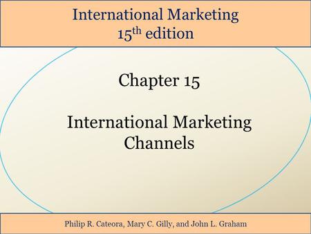 International Marketing Channels