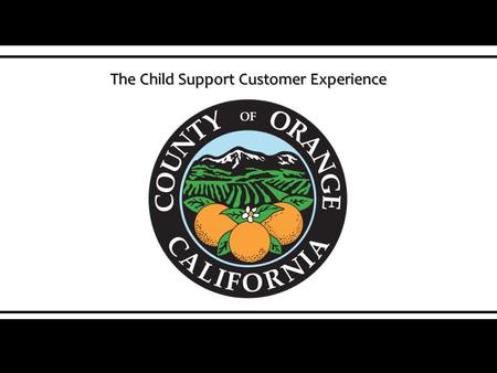 The Child Support Customer Experience. What is Customer Service? One definition: A Series of activities designed to enhance the level of customer satisfaction.