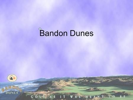 Bandon Dunes. Recommended Strategies Price Increase on Green Fees Website Improvements Package Deals.