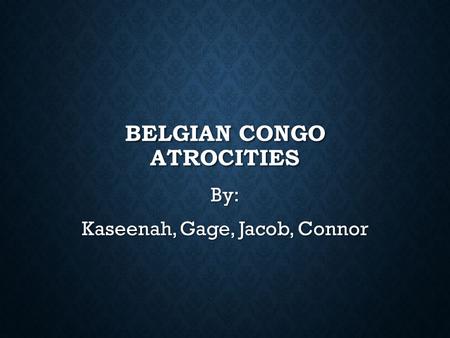 Belgian Congo atrocities