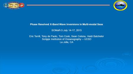 Phase Resolved X-Band Wave Inversions in Multi-modal Seas
