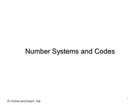 Number Systems and Codes