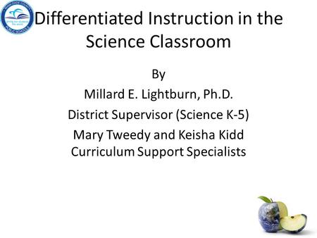 Differentiated Instruction in the Science Classroom