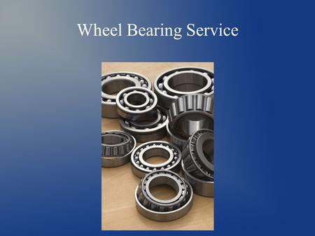 Wheel Bearing Service. - Remove the cap using a flat head screw driver or pipe pliers. Careful not to damage the cap.