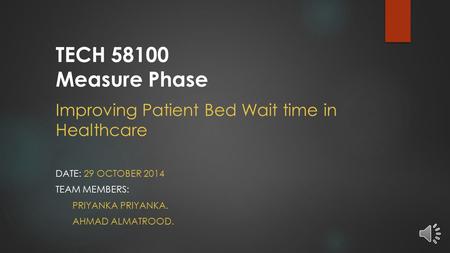 Improving Patient Bed Wait time in Healthcare