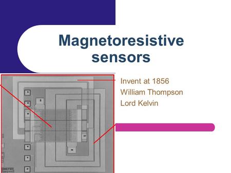 Magnetoresistive sensors