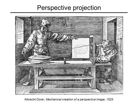Perspective projection