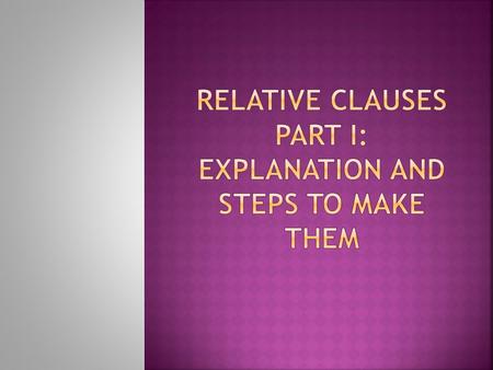  DEFINING CLAUSES give essential information about their antecedent and without them the meaning will be incomplete.  These never go between commas.