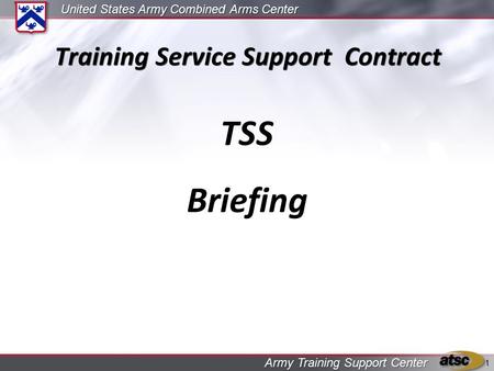 Training Service Support Contract