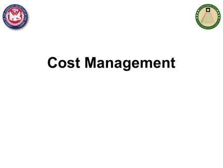 Cost Management.