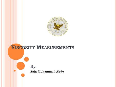 Viscosity Measurements
