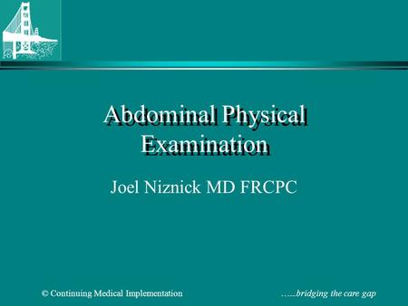 Abdominal Physical Examination