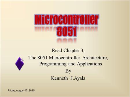 The 8051 Microcontroller Architecture, Programming and Applications