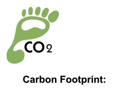 Carbon Footprint:.