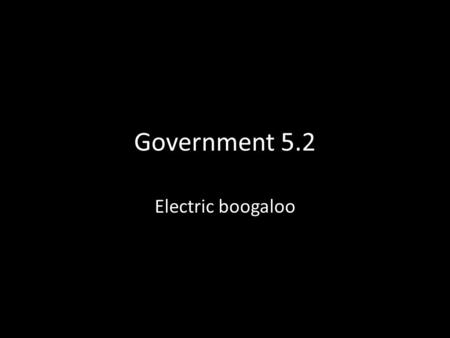 Government 5.2 Electric boogaloo. Organization of the House Each chamber of Congress has a majority and a minority party The majority party selects.