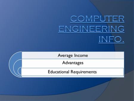 Average Income Advantages Educational Requirements.