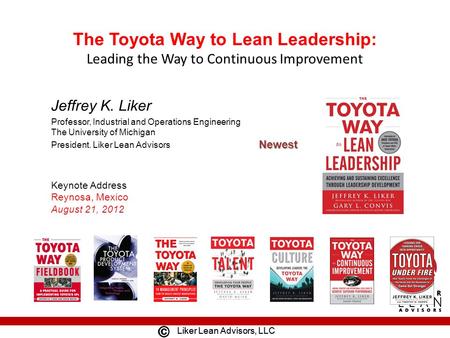 The Toyota Way to Lean Leadership: