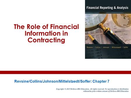 The Role of Financial Information in Contracting