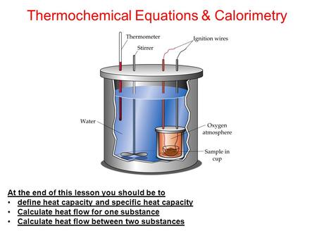Thermochemical Equations & Calorimetry