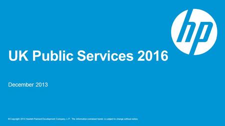 UK Public Services 2016 December 2013.