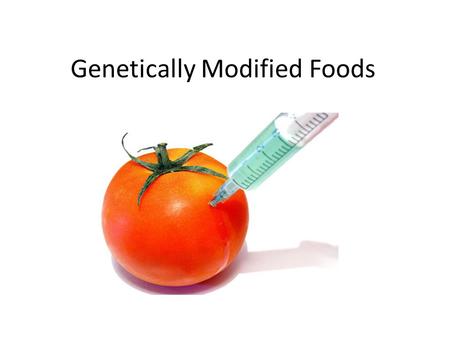Genetically Modified Foods. Introduction What is it Genetic modification is the altering of a species genome to produce a desired result. This can be.