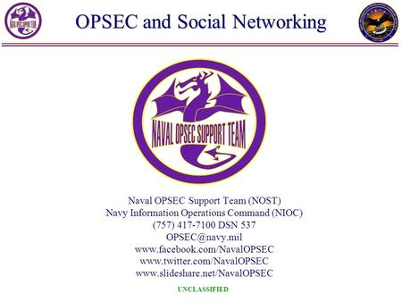 OPSEC and Social Networking