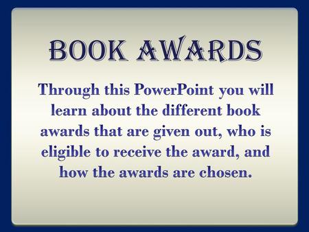 Book Awards. The Coretta Scott King Awards are presented annually by the American Library Association to honor African-American authors and illustrators.