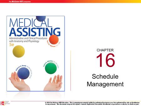 16 Schedule Management.