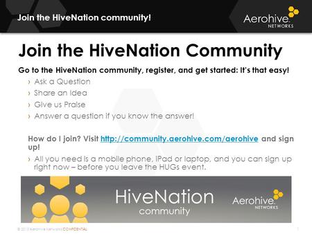 Join the HiveNation community!