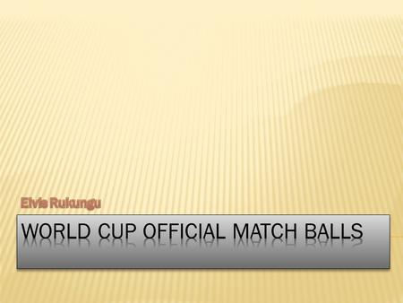 World cup official match balls