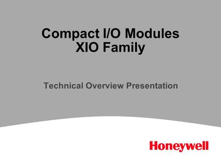 Compact I/O Modules XIO Family