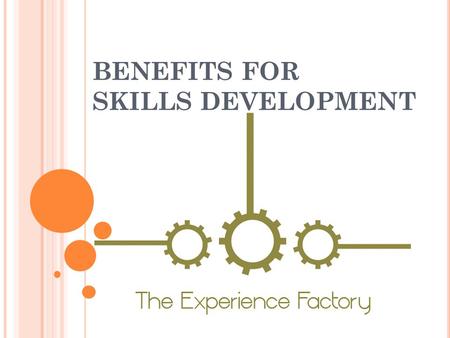 BENEFITS FOR SKILLS DEVELOPMENT. O PPORTUNITIES IN L EGISLATION The South African government prides itself in education and encourages young people.
