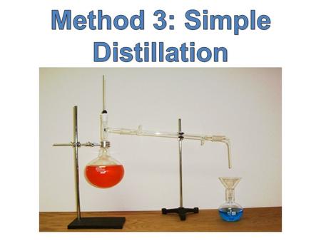 Method 3: Simple Distillation
