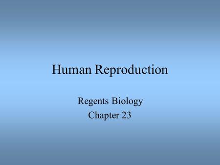 Regents Biology Chapter 23