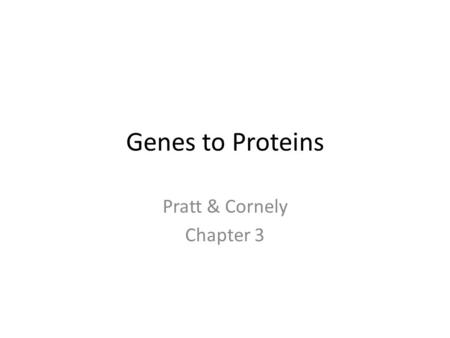 Genes to Proteins Pratt & Cornely Chapter 3. Nucleic Acid Structure Nucleobase Nucleoside Nucleotide Nucleic acid Chromatin Chromosome.
