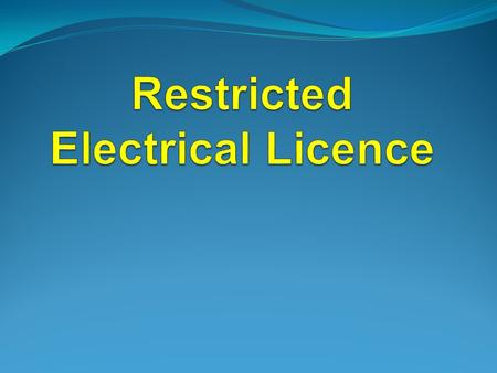 Session 5 Lesson 5 Why? To protect: People Property Against: Electrical Hazard Mechanical Hazard For: Inspections Repairs Maintenance.