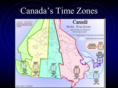 Canada’s Time Zones.