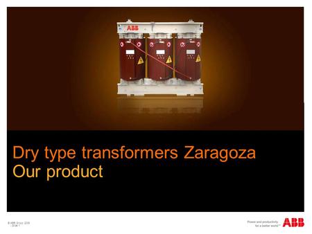 Dry type transformers Zaragoza Our product